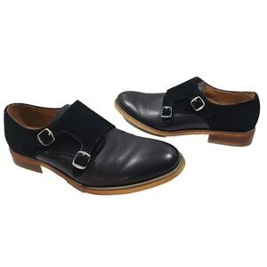 Men's La Milano Navy Leather Dress Shoes Patina Collection Size 11.5